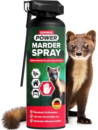 Gerobug Marderspray für Auto, Dachboden, Haus & Garage 400 ml -...