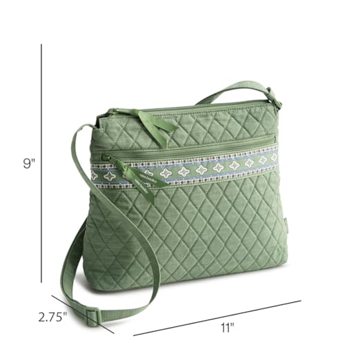 Image of Vera Bradley Women's Premium Cotton Original Zip Hipster Crossbody Bag