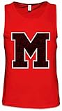 Urban Backwoods M Team Herren Männer Tank Top Training Shirt Rot Größe...