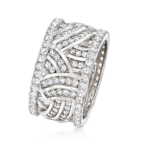 Ross-Simons 2.20 ct. t.w. CZ Eternity Band in Sterling Silver3