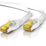 CSL-Computer – 5m CAT 7 Netzwerkkabel Flach, Ethernet Kabel, Gigabit Lan 10