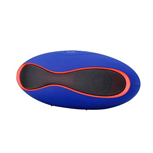dheik Radio portatil Forma de fútbol Altavoces portátiles Altavoz Bluetooth Wireless Mini Super Bass for Smartphone Tablet (Color : Blue, Set Type : Speaker) Cover