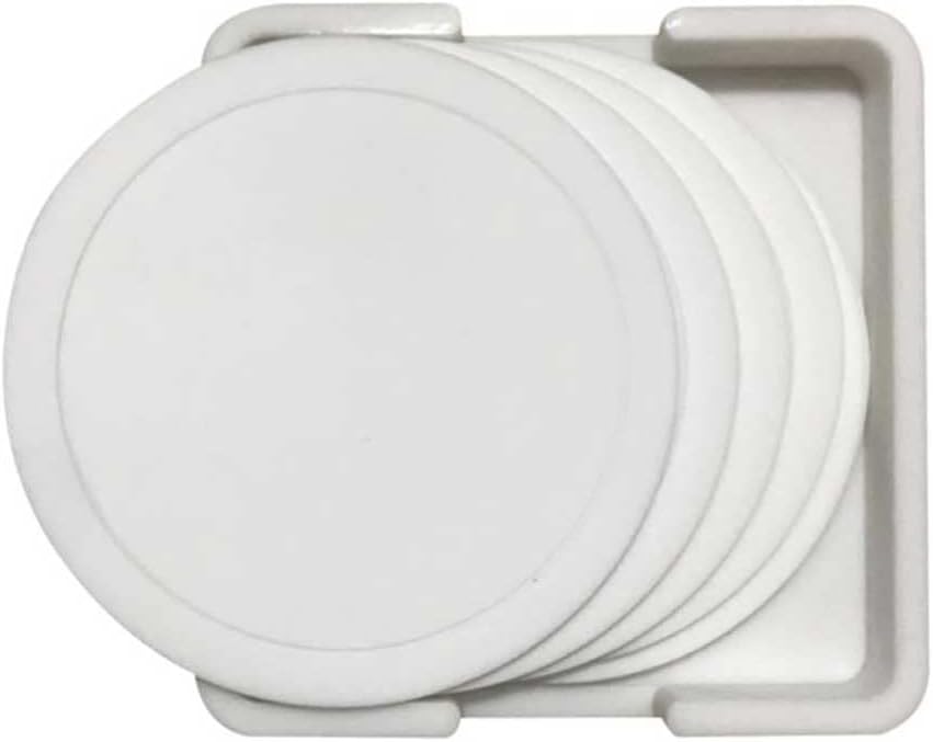 6-piece Non-Slip Silicone Cup Mat Set Holder and Coaster(D)