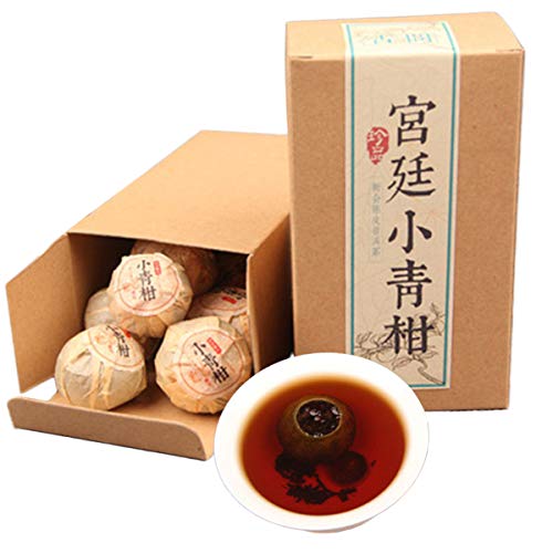 100g Premium Yunnan Maduro Pu-erh Té en caja Pequeño verde Citrus Puer Tea Té negro