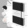 Huhuhero Lined Notebook Journal, 120Gsm Thick Paper College Ruled Journal, Hardcover Notebooks for Work School Note Taking, Office School Supplies 58.25 (3, Black)