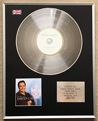 Century Presentations - DAVID CASSIDY - Edición Limitada CD Platinum LP Disc - Entonces Y AHORA Cover