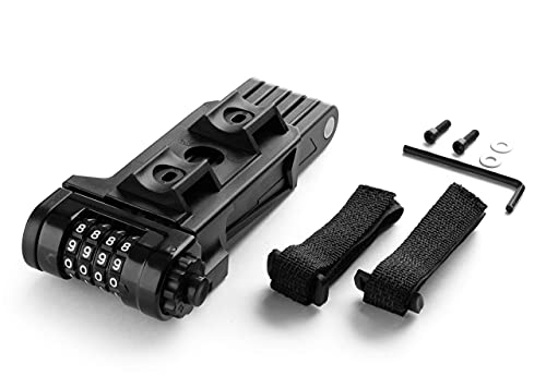 Revere Usa Folding Bike Lock - Hardened Steel Heavy Duty Bike Lock With Easy Mounting, Secure Bike Lock - Combo Folding Lock - Anti Theft Foldylock For Your Motorcycle, Scooter, Electric Bike. #TOP3