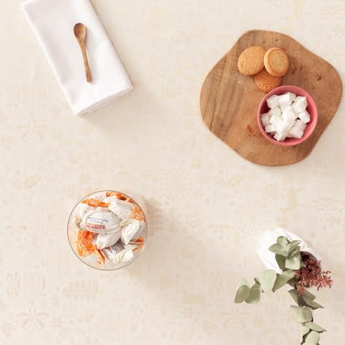 Nappe de Noël jacquard GAMUSI pour sublimer une table terne à Noël - 3