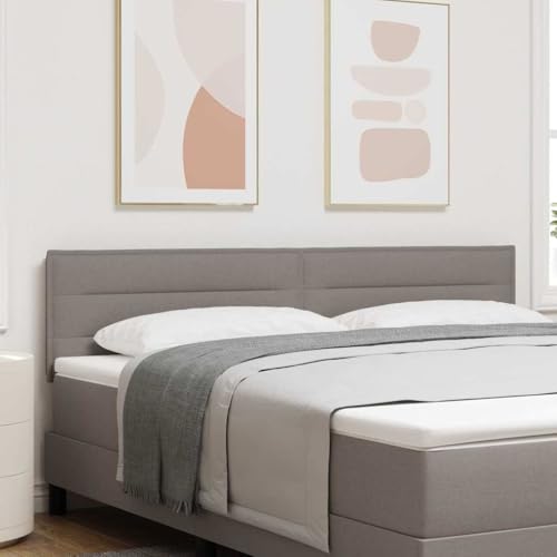 Teenpull Cabecero LED de 180 cm, tela pardo mate, con tiras LED multicolores, funciona con USB, montaje en pared, diseño de madera duradera para dormitorio