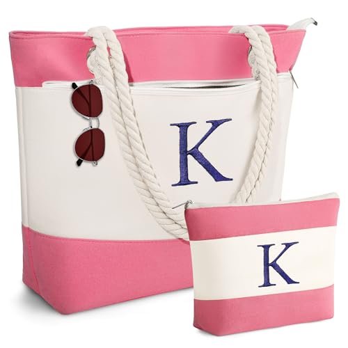 YOOLIFE Beach Bags for Women Gifts for Women Birthday, Pink K YOOLIFE Beach Bags for Women Gifts for Women Birthday, Pink K - Image 1