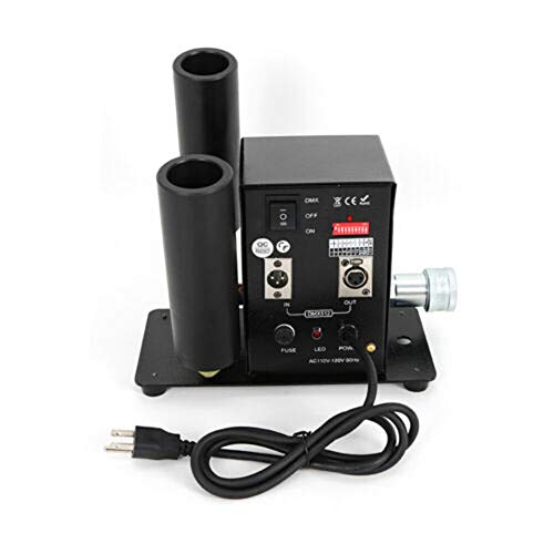 CO2 Cannon 16-26 ft Fog Double Pipe CO2 Blaster Jet 30W for Halloween Stage Party Live Concert Festival Effect/Controller 2 Channels Fogger CO2 Jet Machine For Disco Club Dry Ice Fog DMX512