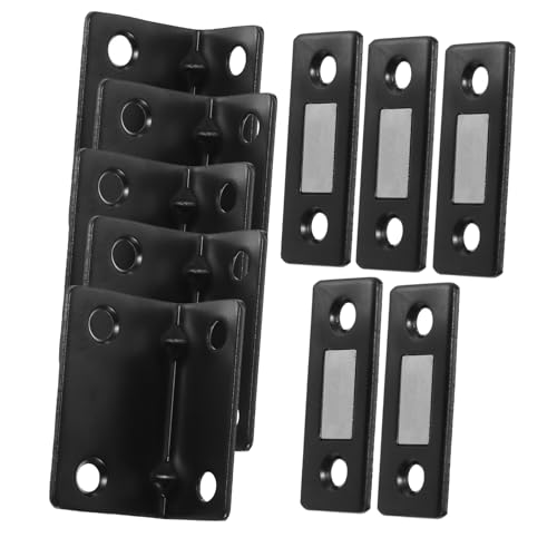 GETAJGHSD 5セット 免打孔磁気キャビネットラッチ 強力マグネット式扉止め具 キャビネット 戸棚 用 ネジ不要 傷けず簡単設置 家具扉の 閉鎖に