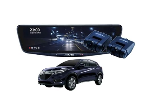 DVR-DM1000A-IC+KTX-M01-VZ-RVドライブレコーダー搭載10型デジタルミラー+ヴェゼル(RV系)用取付キットセットのサムネイル