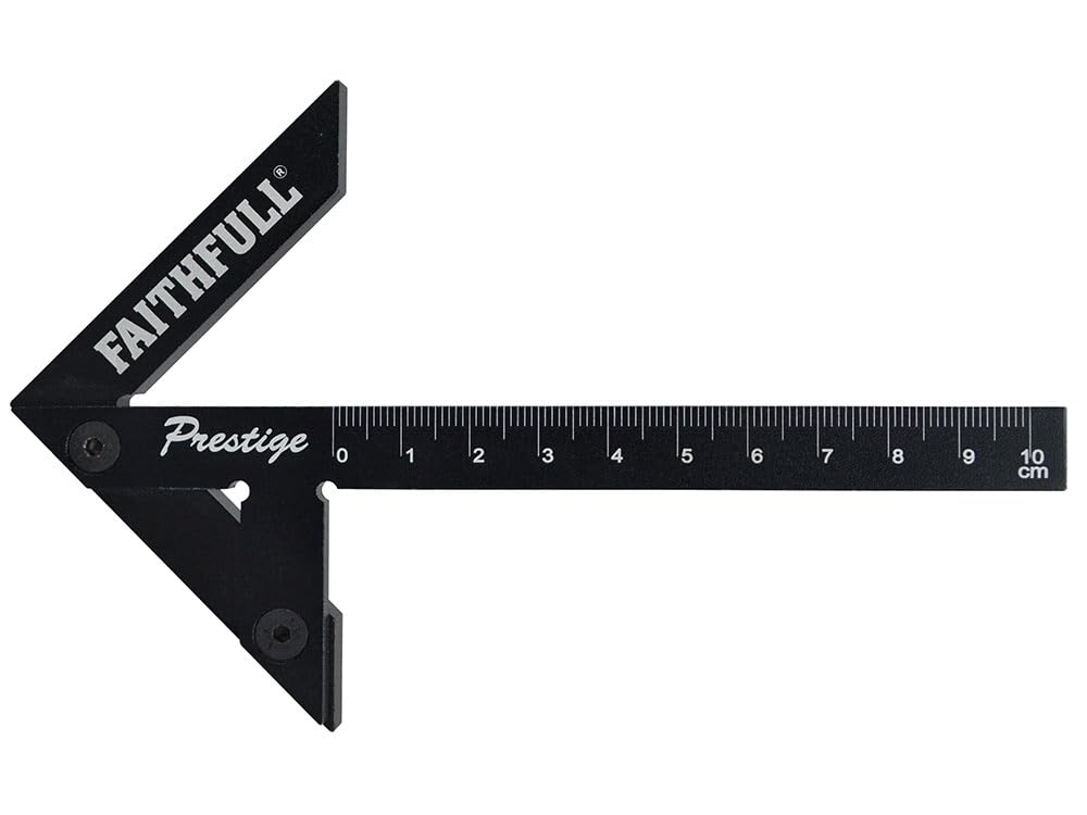 Faithfull Prestige Centre Finder Gauge Aluminium 100Mm Black