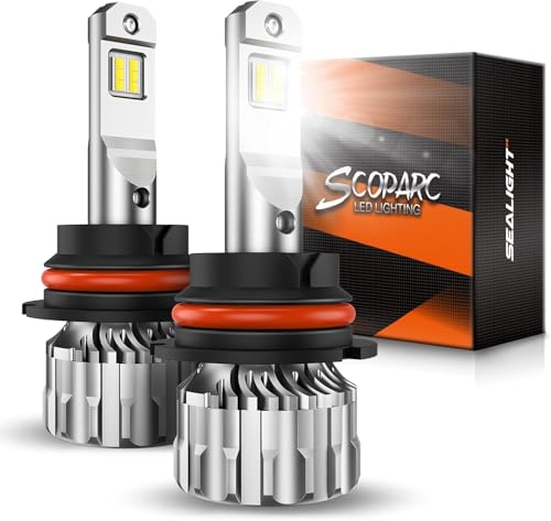 Image of SEALIGHT ๐๐๐๐ ๐
๐จ๐ ๐๐ข๐ ๐ก๐ญ ๐๐ฎ๐ฅ๐๐ฌ, 46000LM 900% Brighter 6500K Cool White, 1:1 Mini Size HB5 /9007 Bulbs, Non-Polarity,๐๐ฅ๐ฎ๐ -๐-๐๐ฅ?๐ฒ, Pack of 4
