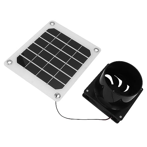 Ventilateur d'Extraction Solaire 20W Compact Portable Économe pour Aération de Cabane et Poulailler - 2