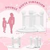 FBSPORT White Bounce House, Inflatable Bouncer with Air Blower,Indoor & Outdoor Bouncy Castle with Big Ball Pit for Wedding Party Kids Birthday Party, Easy to Install