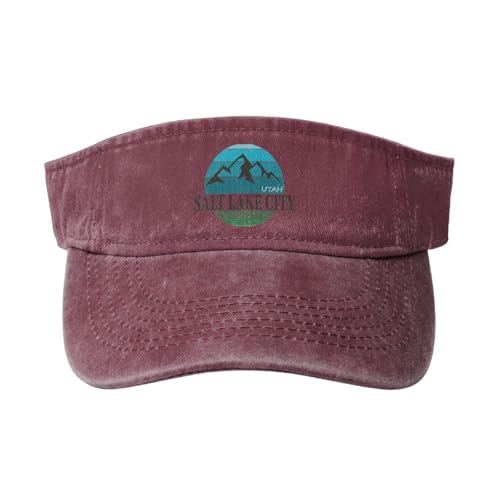 Salt Lake City Utah Women's Baseball Cap Red
