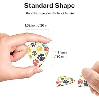 Ensemble de 6 médiators de guitare patte de chien coloré mignon pour guitare acoustique, guitare électrique, basse… - Les Beatles, Paul McCartney, John Lennon, RIngo Starr, George Harrison Ensemble de 6 médiators de guitare patte de chien coloré mignon pour guitare acoustique, guitare électrique, basse… – Image 7