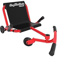 EzyRoller Classic Kinder Go Kart Drift Trike für 4 bis 14 Jahre | Gokart Dreirad bis 70 kg | Kinder Fahrzeuge für draußen 1 Sitzer, bis 70 kg belastbar | Tretfahrzeug (rot)