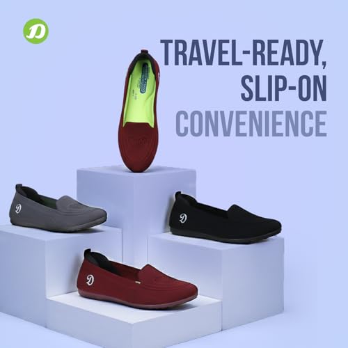 DOCTOR EXTRA SOFT Flexible Memory Foam Women's Shoes for Walking Gym Training,Casual, Sports,Slip-On,Lightweight Lace up Athletics Slipon Running Sneaker for Ladies and Girls D-1003 39 EU