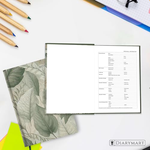 Image of Hard Bound Notebook for Girls & Women | A5 Ruled Journal | 192 Pages | 80 GSM Premium Paper | Designer Laminated Cover | Ribbon Bookmark | Notebook for School, College, Office, Journaling & Note Taking (DM4010)