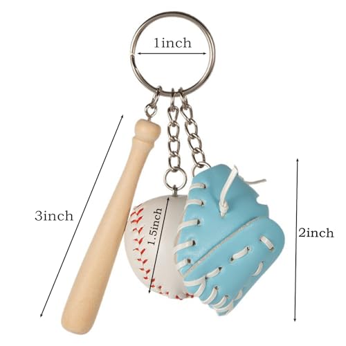 Image of COSTOYFUN Mini Cute Soccer Keychain Bowling Tennis Baseball Keychain for Men Women Boys Girls Gift