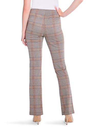 NIC+ZOE Women's 31" Sketched Plaid Bootcut Pant4