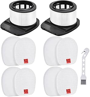 Vacuum Filters for Shark Classic Anti Hair Wrap Cordless Stick IZ201UK IZ201UKT IZ251UK IZ251UKT Cleaner, 2 Post-Motor Filters, 4 Spare Filter Replacement Kit
