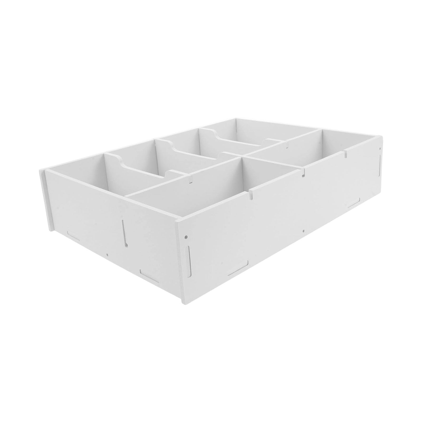 Tsophreniq Multipurpose Organizers Box with Removable Partitions for Cash Jewelry and Document Storage Space Saving Cash Storage with Movable Partitions