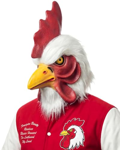 SANZHIGUO Rooster Mask Adult Latex Chicken Head Mask Halloween Costume Cosplay Prop