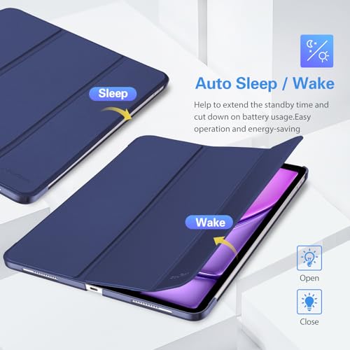Image of ProCase Case for 12.9 Inch iPad Pro 2022 /2021 /2020 /2018 (6 /5 /4 /3 Gen), Protective Case, Lightweight, Thin, Hard Smart Case Cover, Compatible with 12.9 Inch iPad Pro, Navy