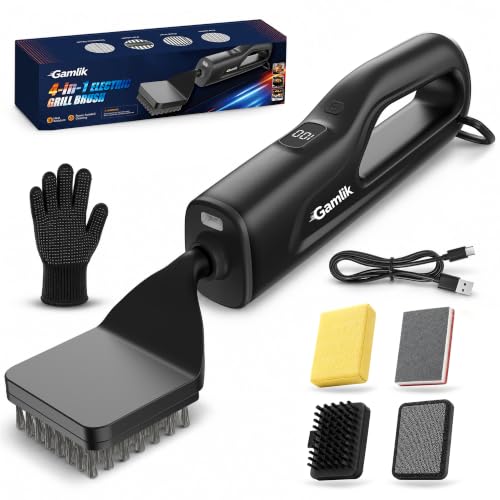 Electric Grill Brush with LED Light - image 1