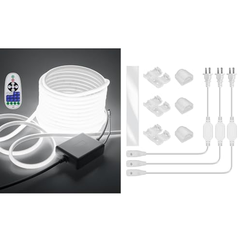 Tira Led Flexible COB Blanca 15.24 m con Control Remoto miniatura 1