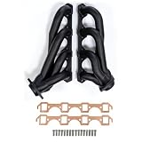 Stealth Black Thermal Barrier Shorty Headers 79-93 Ford Mustang 5.0L LX GT