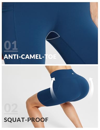 Image of baleaf Women's 8 inch / 5 inch / 3 inch Biker Shorts High Waist Yoga Workout Gym Running Volleyball Spandex Shorts with Pockets