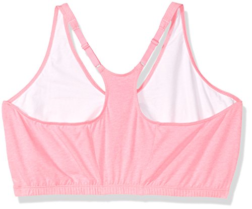Image of Fruit of The Loom Womens Comfort Front Close Sport Bra with Mesh Straps Heather Grey 46 One Size