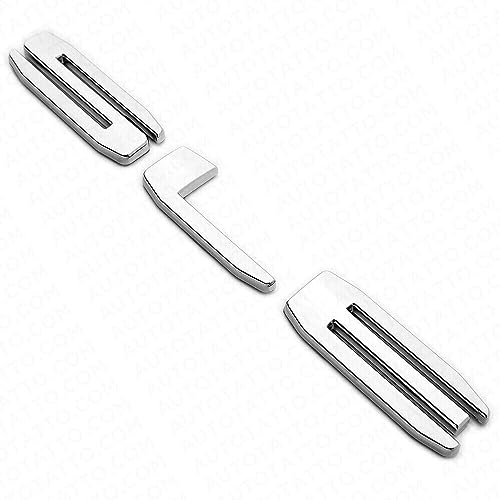 Image of 1Pc for 19-21 Sierra Rear Tailgate SLE Logo Emblem Pickup 3D Letter Badge Nameplate Replacement for SLE (Chrome)