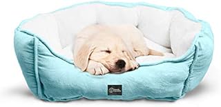 Friendly Monsters Round Pet Bed, Premium Micro Suede Design with Plush Fill, Medium/Small