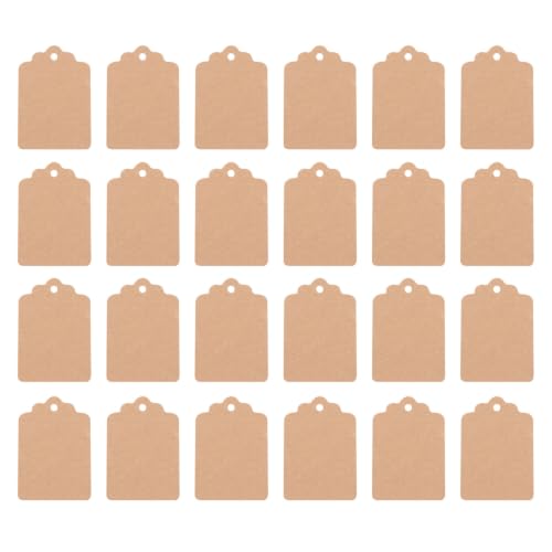 Etiquetas Kraft para precios SHOWERORO organizan ropa y embalaje con tarjetas de 1000 unidades