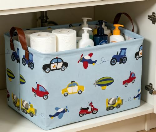 Image of Rectangle Storage Basket, Storage Bins with Handles, Books Box, Gift Baskets(Car)