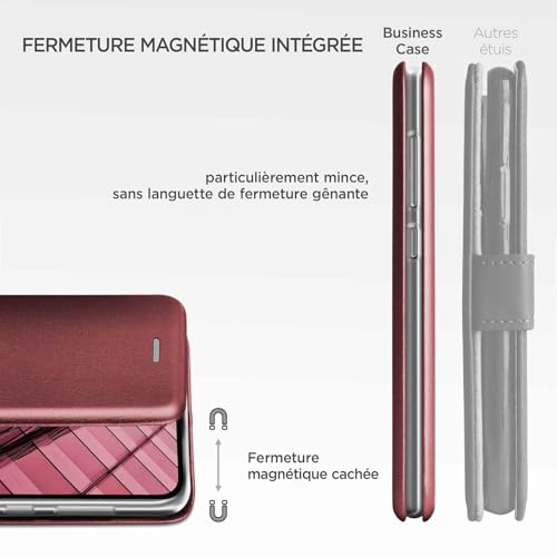 Coque Samsung Galaxy A55 5G ONEFLOW premium bordeaux protection chic 360°