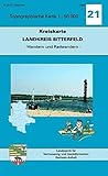 Landkreis Bitterfeld: Kreiskarte 1:50000 - Ausgabe mit Wander- und Radwanderwegen (Topographische Karten 1:50000 (TK50KT): Kreiskarte - Ausgabe mit Wander- und Radwanderwegen)