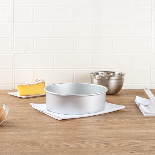 Restaurantware-Met Lux 9 x 3 Inch Straight-Sided Baking Tin, 1 Round Cake Pan - Oven-Ready, Freezable, Anodized Aluminum Round Baking Pan, Greaseproof, For Layer Birthday Cake by Restaurantware - Image 9