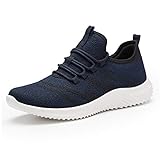 【Leichtes und atmungsaktives Schuhobermaterial】Das gestrickte und atmungsaktive Obermaterial bietet ultraleichte Unterstützung, weich und bequem. Ventilationsschuh-Obermaterial hält die Füße trocken und atmungsaktiv, schafft ein gesundes und komfortables Fußklima um den Sport frei zugeniessen. Bequemes und atmungsaktives Material bringt Ihnen ein außergewöhnliches Sporterlebnis.