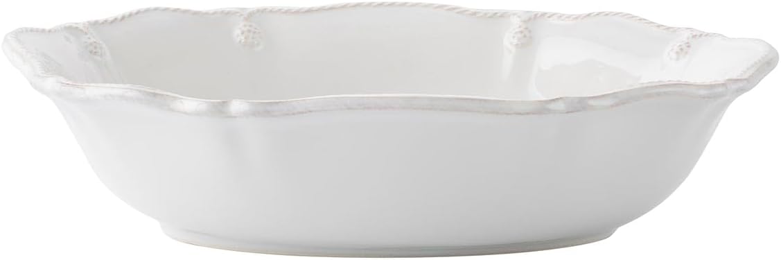 Juliska Berry & Thread 12" Oval Serving Bowl - Whitewash