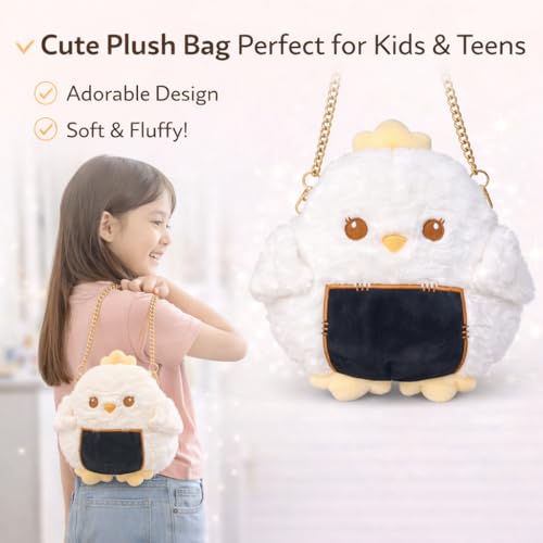 Image of Cute Tiger Plush Sling Bag for Kids | Soft Toy Shoulder Bag with Adjustable Strap | Lightweight Animal Backpack for Boys & Girls | Travel & Gift Bag - Black & White