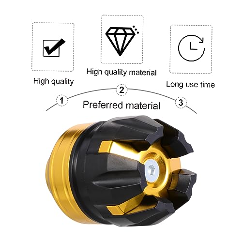 Protector de caída para motocicleta Mikinona con 4 copas de aluminio dorado 4