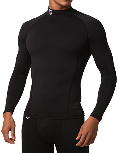 Defender New Men's Winter Compression Mock Shirts Baselayer Tights Soccer BB_L