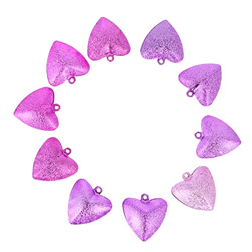 Wallet Keychain 10Pcs Love Heart Mix Christmas Jingle Bell Small Bells Mini Bells Craft Making Bells For Home Christmas Decoration Christmas Decor #TOP4
